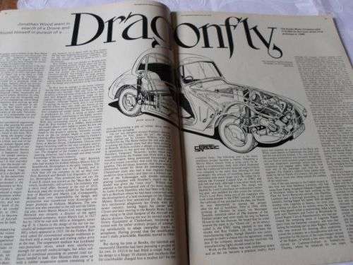 CLASSIC CARS MAGAZINE JUNE 1976 (  MG , PORSCHE , JAGUAR , DRAGONFLY , FIAT 500 )