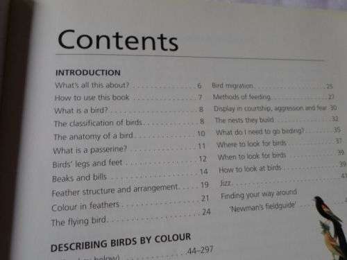 NEWMAN'S BIRDS BY COLOUR - KENNETH NEWMAN
