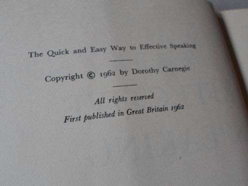THE QUICK AND EASY WAY TO EFFECTIVE SPEAKING - DALE CARNEGIE