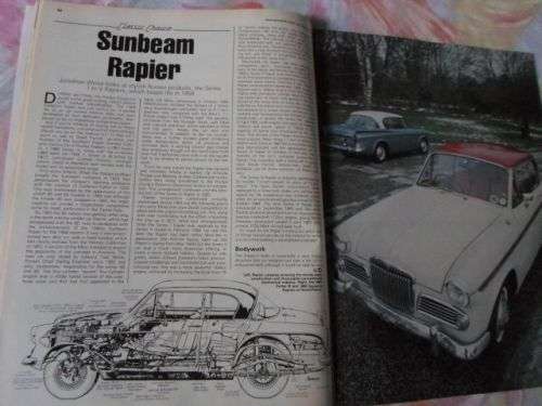 THOROUGHBRED & CLASSIC CARS MAGAZINE MARCH 1982 ( MGA , SUNBEAM RAPIER , AC COBRA , HEALEY ,