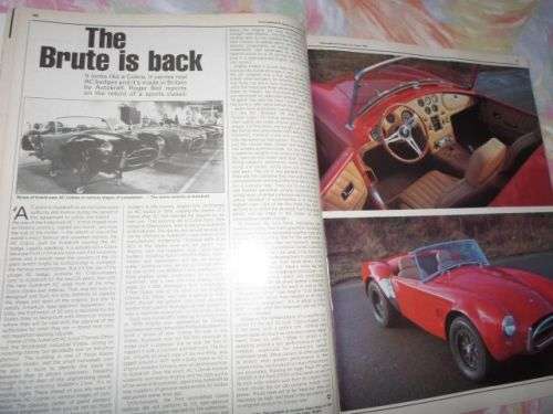 THOROUGHBRED & CLASSIC CARS MAGAZINE MARCH 1982 ( MGA , SUNBEAM RAPIER , AC COBRA , HEALEY ,