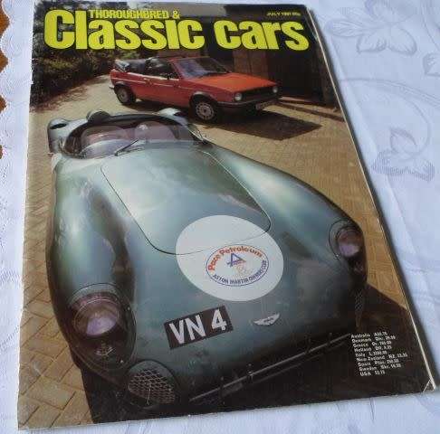THOROUGHBRED & CLASSIC CARS MAGAZINE JULY 1981 ( ARMSTRONG SIDDELEY , ASTON MARTIN DBR1 )