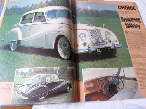 THOROUGHBRED & CLASSIC CARS MAGAZINE JULY 1981 ( ARMSTRONG SIDDELEY , ASTON MARTIN DBR1 )