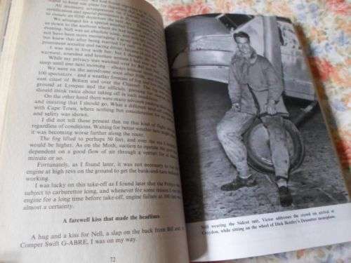 OPEN COCKPIT OVER AFRICA - VICTOR SMITH ( SIGNED )  ( weight 0,30 kg / 300 grams )