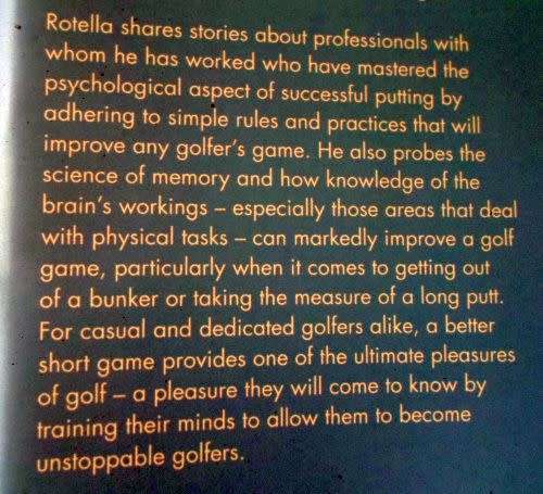 THE UNSTOPPABLE GOLFER - DR BOB ROTELLA WITH BOB CULLEN ( weight 0,30 kg )