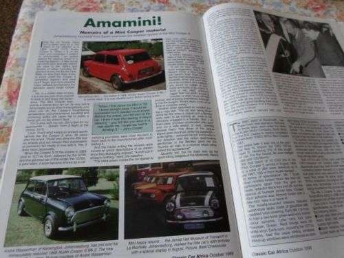 CLASSIC CAR AFRICA OCTOBER 1999 ( weight 0,10 kg )