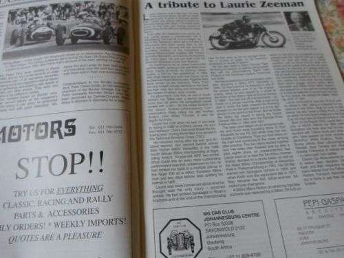 CLASSIC CAR AFRICA OCTOBER 1999 ( weight 0,10 kg )