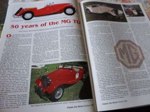 CLASSIC CAR AFRICA OCTOBER 1999 ( weight 0,10 kg )