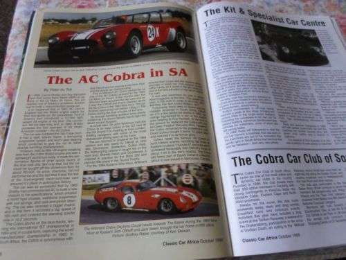 CLASSIC CAR AFRICA OCTOBER 1999 ( weight 0,10 kg )