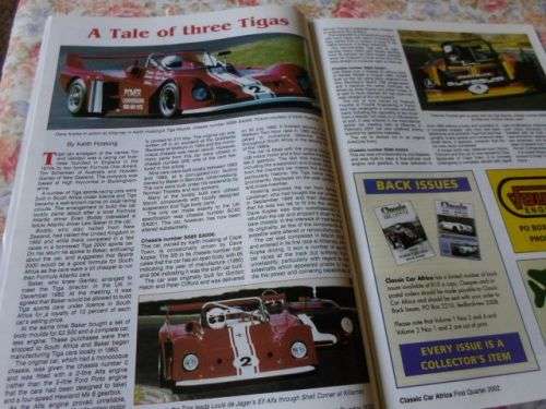 CLASSIC CAR AFRICA MAGAZINE FIRST QUARTER 2002 ( weight 0,10 kg )