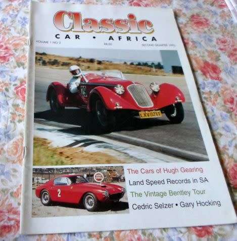 CLASSIC CAR AFRICA MAGAZINE SECOND QUARTER 1995 ( weight 0,10 kg )