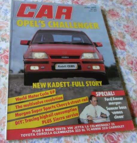 CAR MAGAZINE JUNE 1985 ( VW JETTA 1,6 GL CSL , RENAULT 25 , MAZDA 323 SL , BMW 323i CABRIOLET )