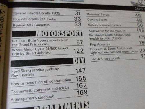 CAR MAGAZINE JUNE 1985 ( VW JETTA 1,6 GL CSL , RENAULT 25 , MAZDA 323 SL , BMW 323i CABRIOLET )