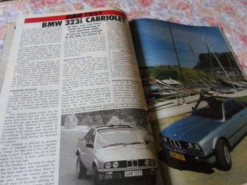 CAR MAGAZINE JUNE 1985 ( VW JETTA 1,6 GL CSL , RENAULT 25 , MAZDA 323 SL , BMW 323i CABRIOLET )