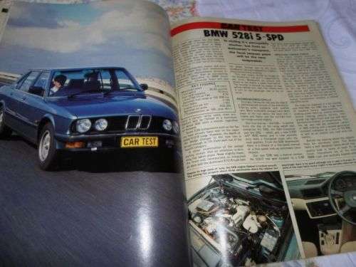 CAR MAGAZINE JULY 1985 ( OPEL KADETT GSi , BMW528i , RENAULT 9 ) weight 0,10 kg