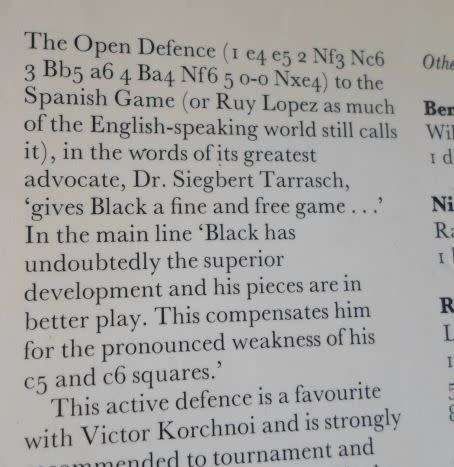 SPANISH ( RUY LOPEZ ) : OPEN - KEVIN O'CONNELL ( 0,20 kg )