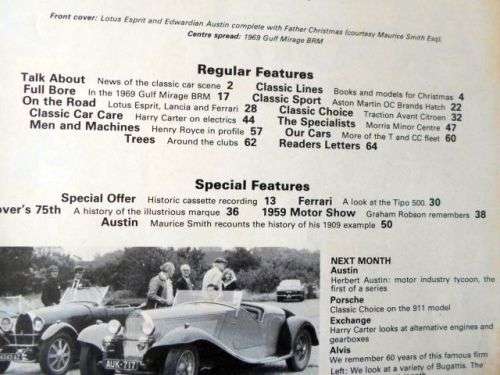 THOROUGHBRED & CLASSIC CARS MAGAZINE DECEMBER 1979 ( LOTUS ESPRIT , CITROEN TRACTION )  0,20 kg