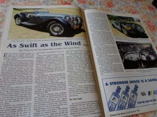 CLASSIC CAR AFRICA MAGAZINE FOURTH QUARTER 1995 ( GSM DART , DKW ) weight 0,20 kg