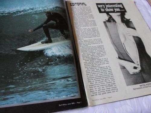 SURF AFRICA MAGAZINE JUNE 1974 ( weight 0,10 kg )