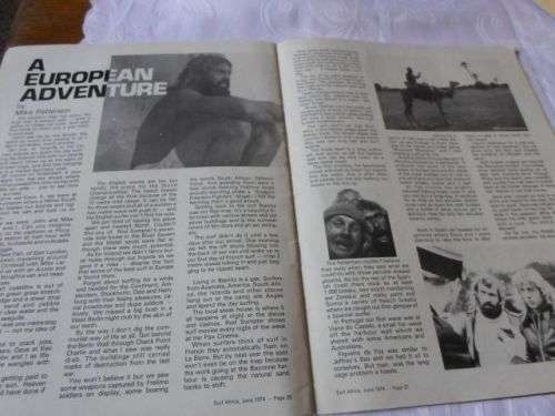 SURF AFRICA MAGAZINE JUNE 1974 ( weight 0,10 kg )