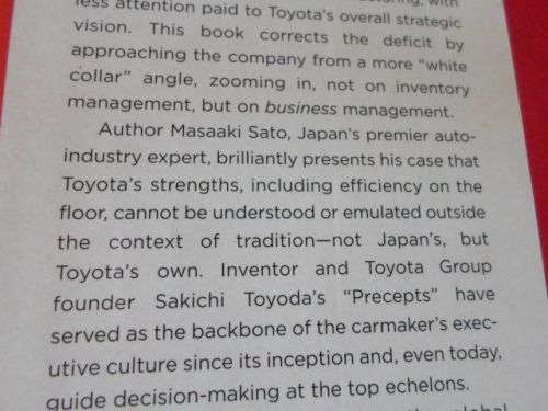 THE TOYOTA LEADERS - AN EXECUTIVE GUIDE - MASAAKI SATO ( weight 0,50 kg )