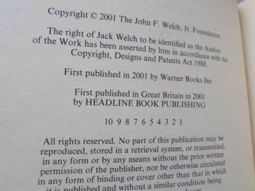 JACK - WHAT I'VE LEARNED LEADING A GREAT COMPANY AND GREAT PEOPLE - JACK WELCH ( 0,70 kg )