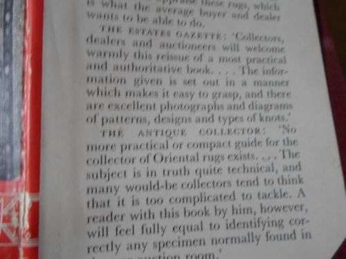 HOW TO IDENTIFY PERSIAN RUGS AND OTHER ORIENTAL RUGS - C.J. DELABERE MAY ( 0,20 kg )