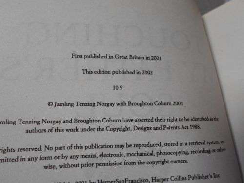 TOUCHING MY FATHER'S SOUL - IN THE FOOTSTEPS OF TENZING NORGAY - JAMLING TENZING NORGAY ( 0,20 kg )