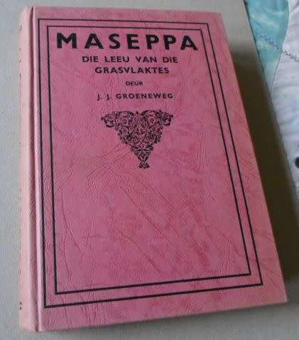 MASEPPA - DIE LEEU VAN DIE GRASVLAKTES - J.J. GROENEWEG ( gewig 0,40 kg )