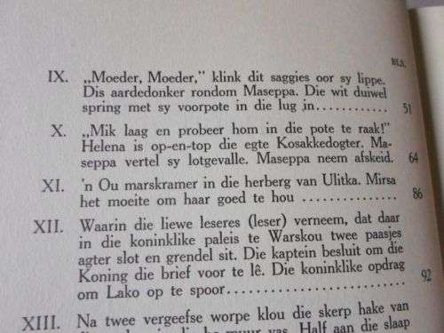 MASEPPA - DIE LEEU VAN DIE GRASVLAKTES - J.J. GROENEWEG ( gewig 0,40 kg )