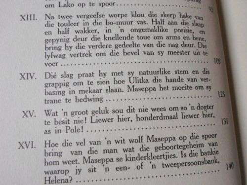 MASEPPA - DIE LEEU VAN DIE GRASVLAKTES - J.J. GROENEWEG ( gewig 0,40 kg )