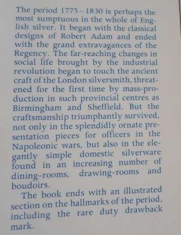 LATE GEORGIAN AND REGENCY SILVER - COUNTRY LIFE COLLECTOR'S GUIDES ( weight 0,20 kg )