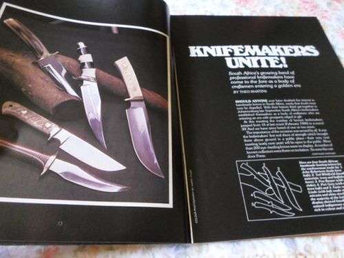 MAN MAGAZINE NOVEMBER 1980 ( S.A. KNIFEMAKERS , BASS FISHING , FIREARMS , HUNTING )