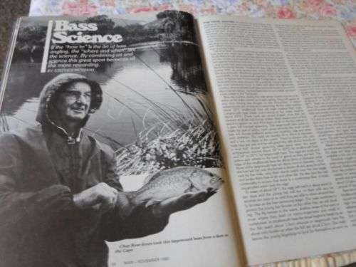 MAN MAGAZINE NOVEMBER 1980 ( S.A. KNIFEMAKERS , BASS FISHING , FIREARMS , HUNTING )