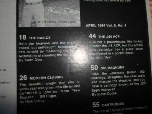 MAN / MAGNUM MAGAZINE APRIL 1984