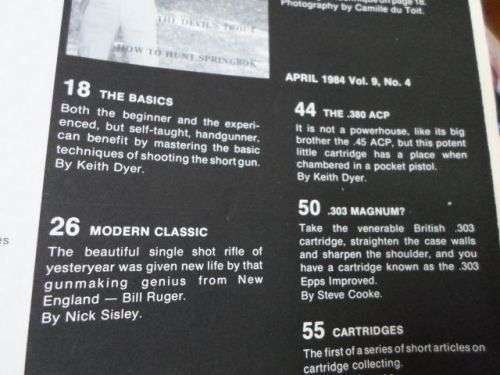 MAN / MAGNUM MAGAZINE APRIL 1984