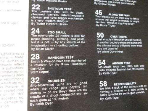 SA MAN / MAGNUM MAGAZINE OCTOBER 1984