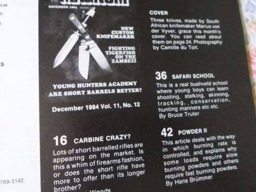 SA MAN MAGAZINE DECEMBER 1984