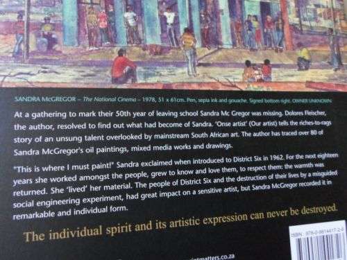 SANDRA MCGREGOR - ' ONSE ARTIST ' IN DISTRICT SIX - DOLORES FLEISCHER ( SIGNED )