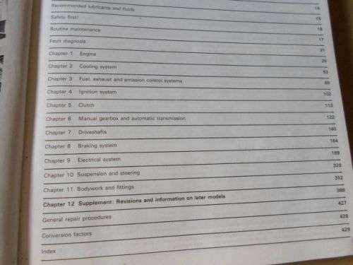 VW GOLF , JETTA , SCIROCCO 70'S / 80'S - WORKSHOP MANUAL