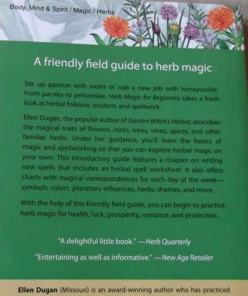 HERB MAGIC FOR BEGINNERS - DOWN TO EARTH - ENCHANTMENTS - ELLEN DUGAN