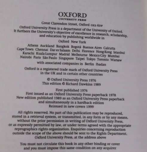 THE SELFISH GENE - RICHARD DAWKINS