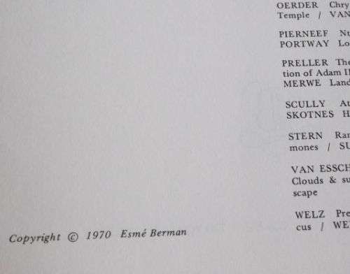 ART & ARTISTS OF SOUTH AFRICA - ESME BERMAN