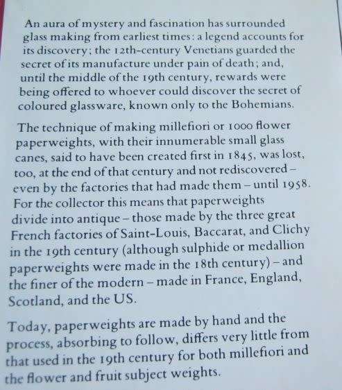 GLASS PAPERWEIGHTS - PATRICIA McCAWLEY