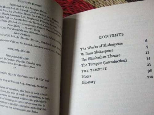 THE TEMPEST - WILLIAM SHAKESPEARE - PENGUIN POPULAR CLASSICS
