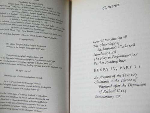 HENRY IV PART 1 - SHAKESPEARE - BANTAM CLASSIC