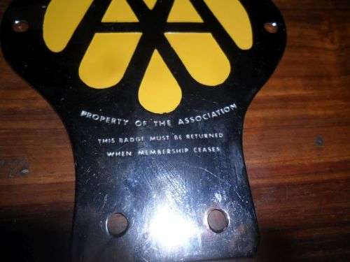 RARE VINTAGE RHODESIAN AA CAR BADGE -AUTHENTIC