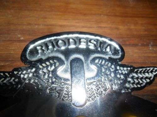 RARE VINTAGE RHODESIAN AA CAR BADGE -AUTHENTIC