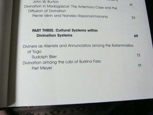 AFRICAN DIVINATION SYSTEMS - WAYS OF KNOWING - PHILIP M PEEK