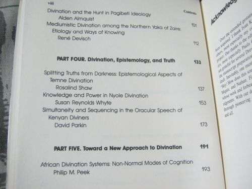 AFRICAN DIVINATION SYSTEMS - WAYS OF KNOWING - PHILIP M PEEK